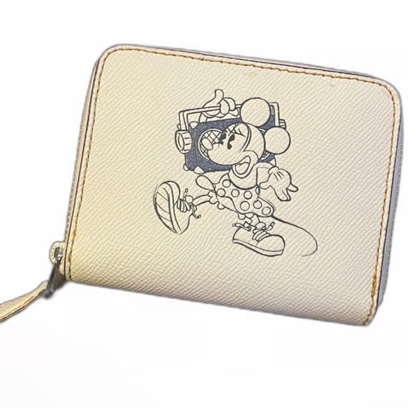 Coach x Disney Minnie Leather Zip Wallet WITH COACH DUSTBAG - NEW - Picture 15 of 16